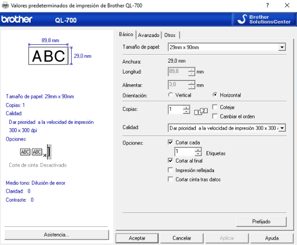 Impresora Ql 700 04 Valoresimpresion